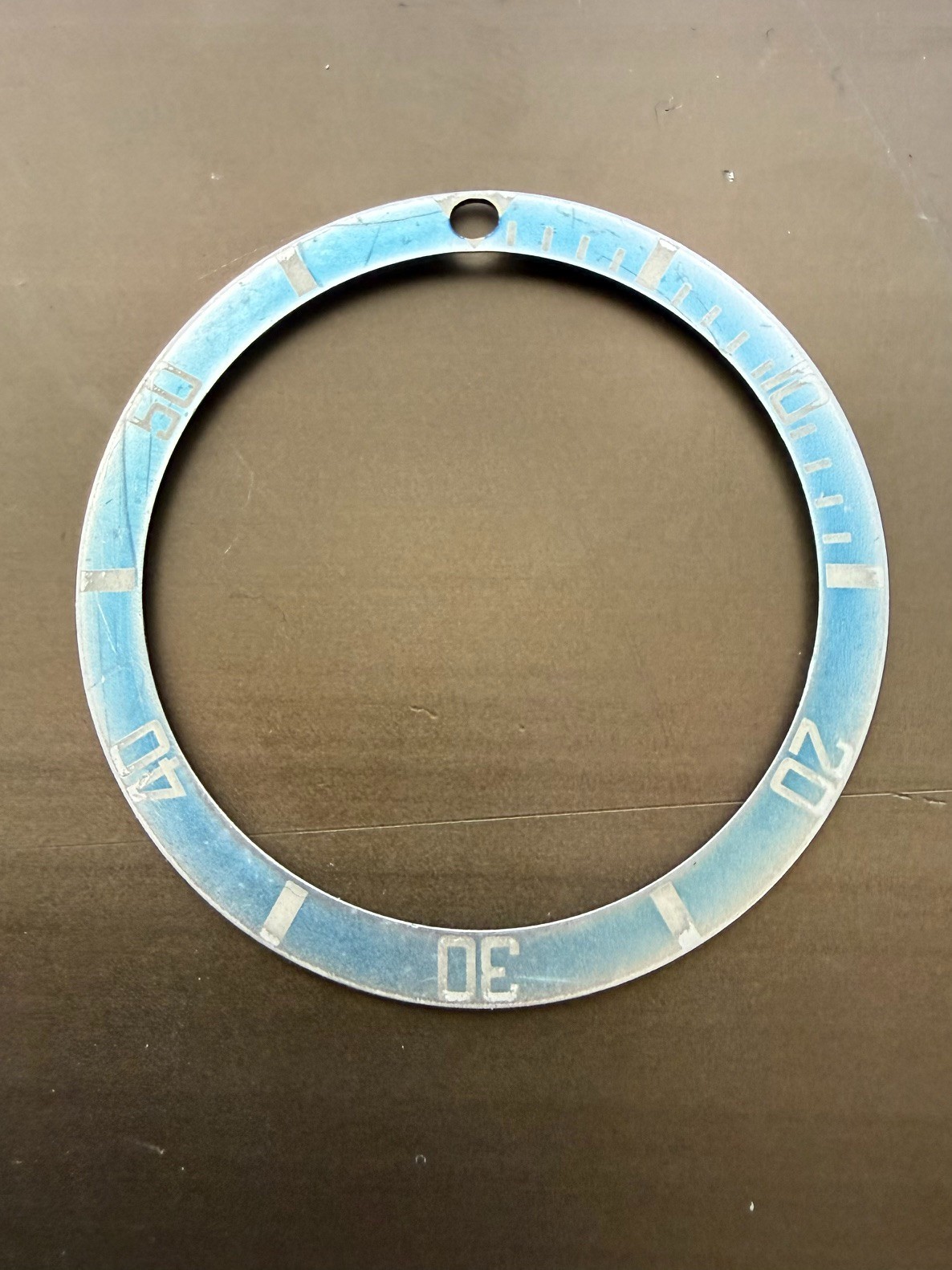 Vintage Rolex Submariner Faded Bezel insert. 16803, 16613, 16618