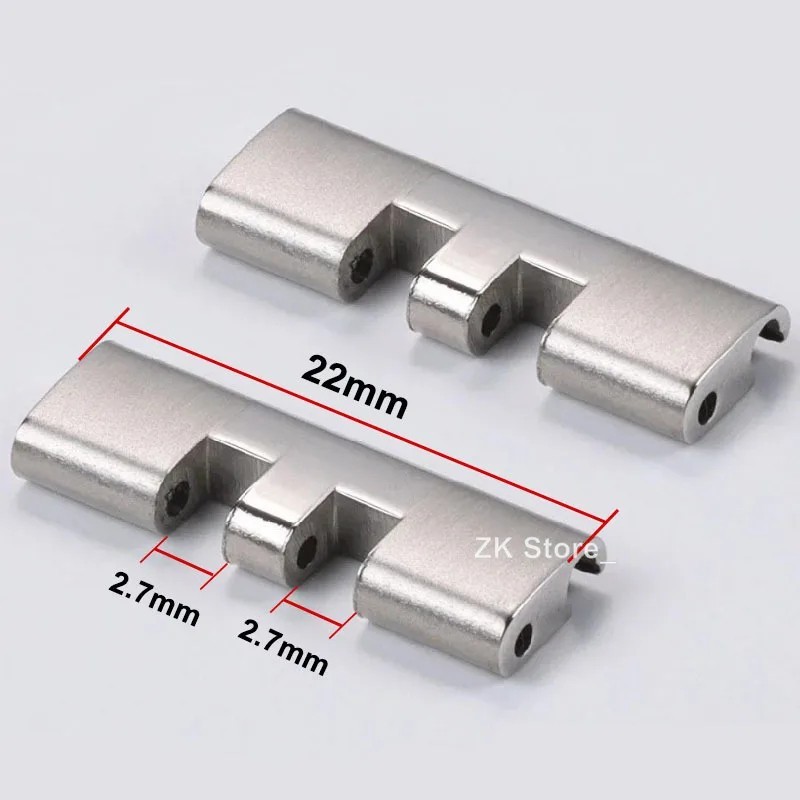 2pcs New Watch Bracelet Curved End Links for Seiko Skx009 Skx007 Jubilee Oyster