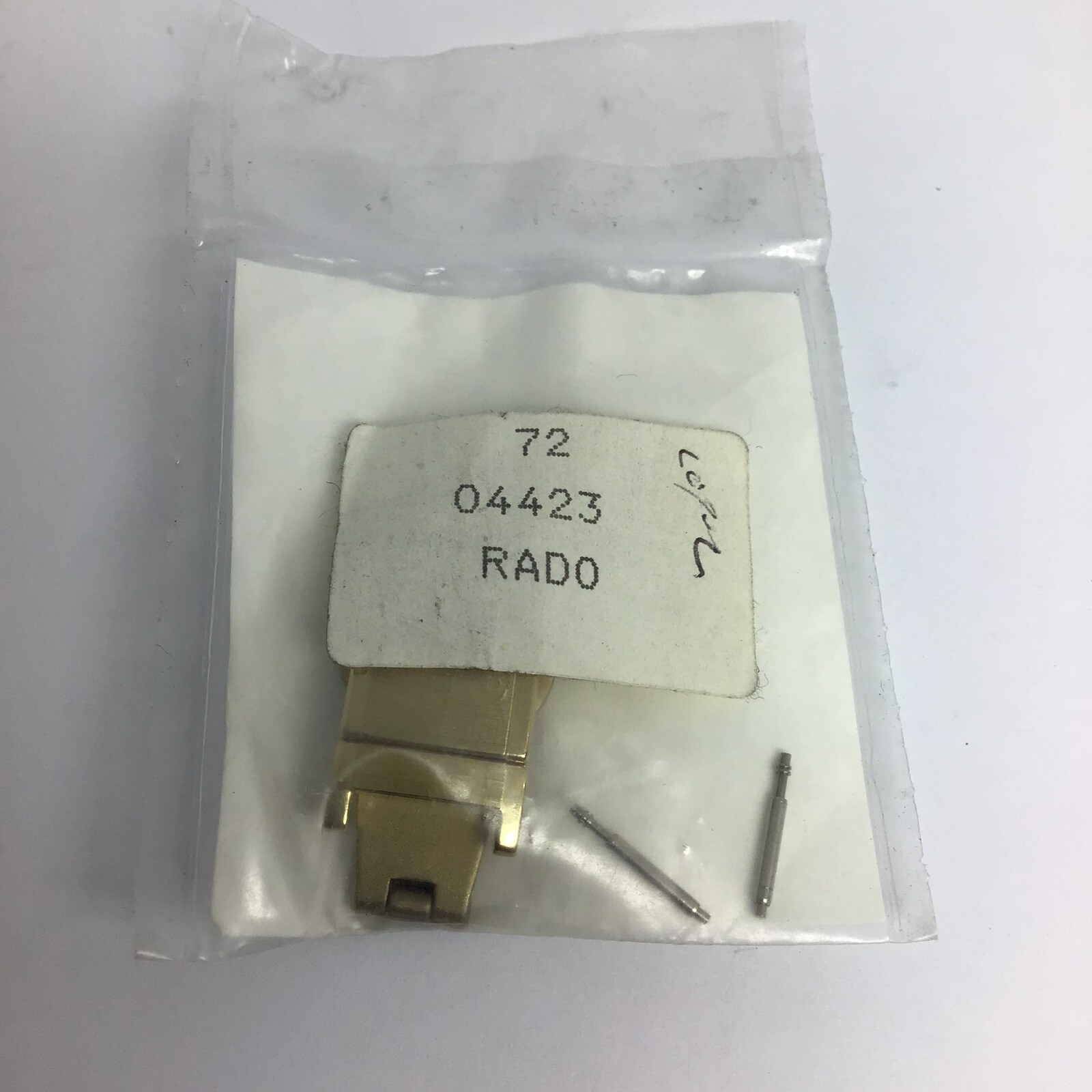 Rado 04423 Authentic titanium clasp with 2 spring bars New Sealed Pack 9mm Width