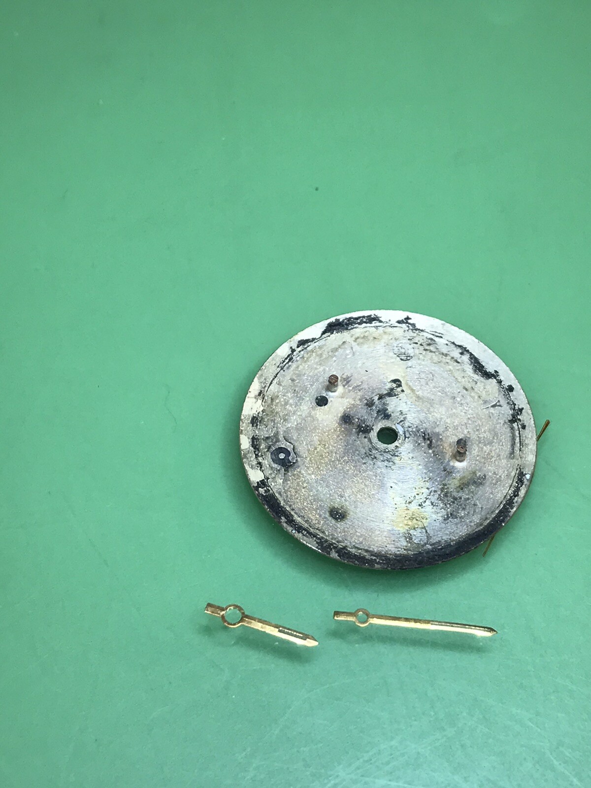 Louis Watch Dial w/Hands Gold Indices Original Watch Part / T707