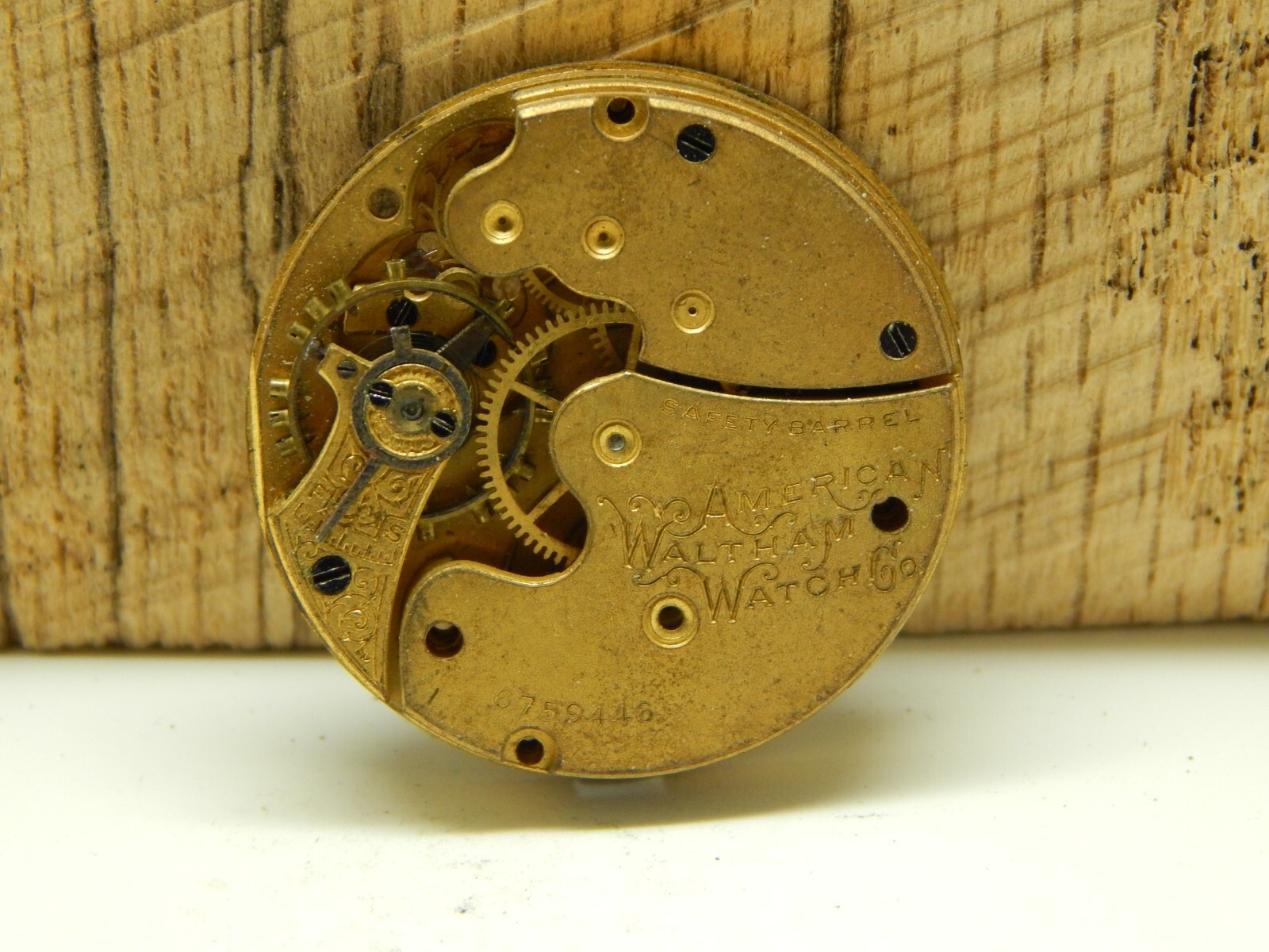 Antique Waltham Pocket Watch Movement 0s 7j Grade 60 Circa 1895-1897