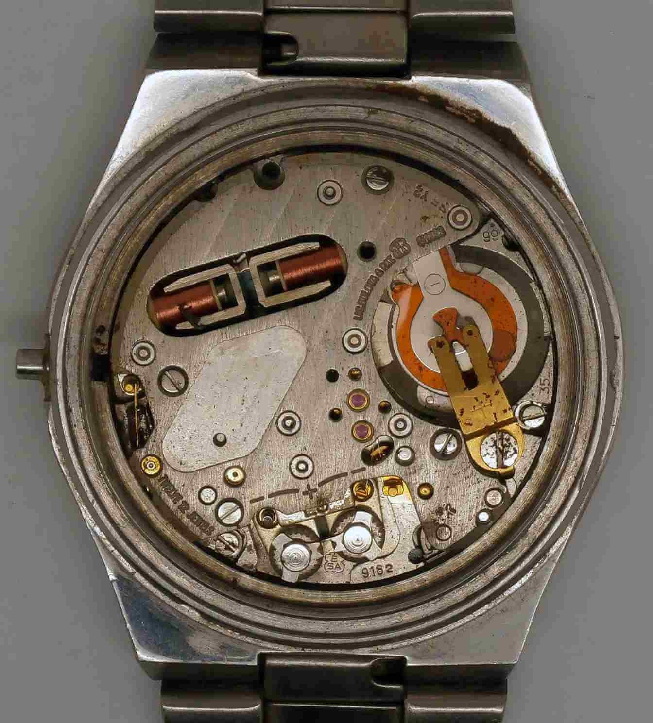 Vintage TITUS Tuning Fork Steel Wristwatch. Ref: 9308. Cal: 9162. For Repairs