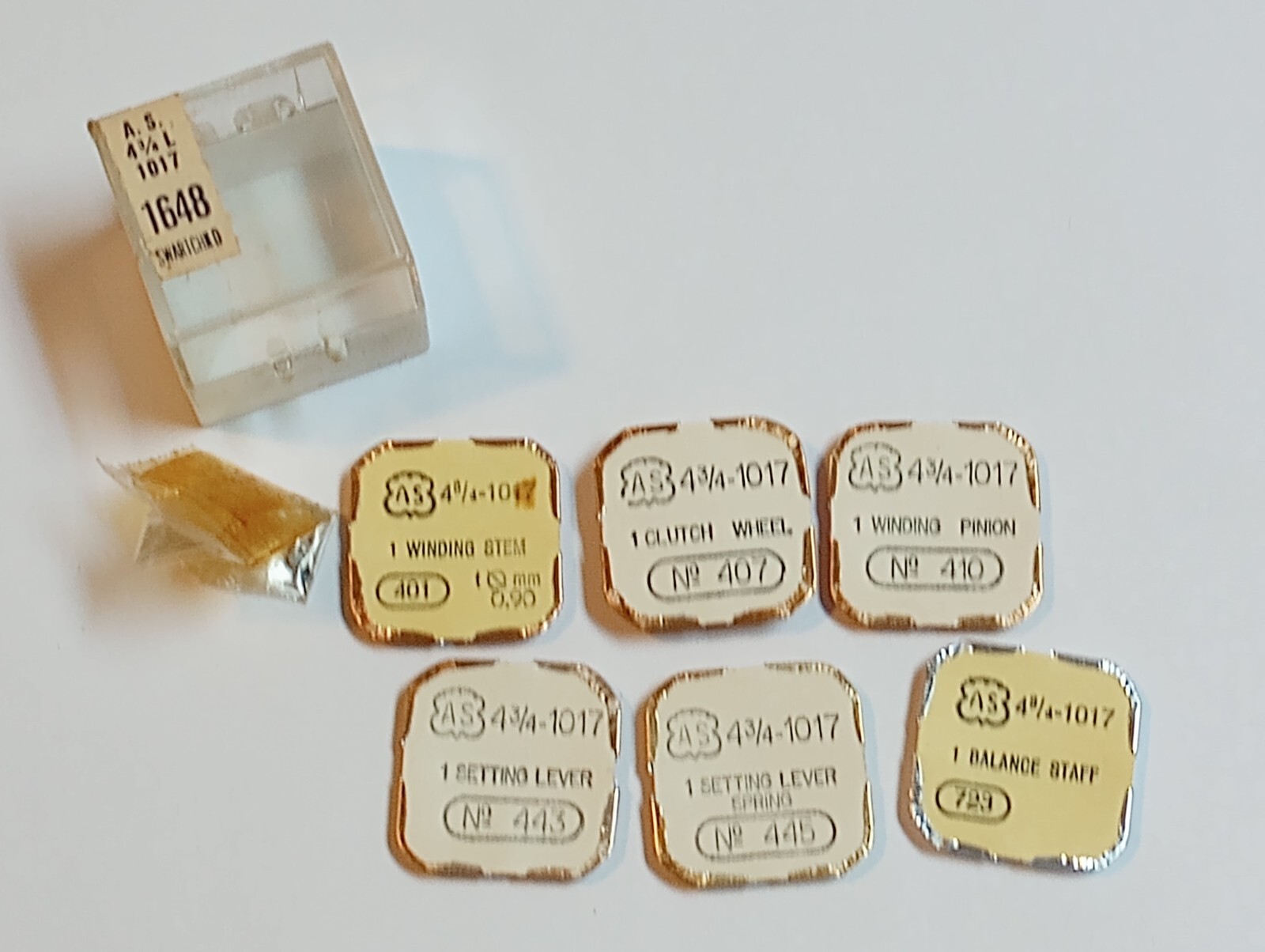 A Schild (AS) 4-3/4 – 1017 Part #’s 401, 407, 410, 443, 445, 723