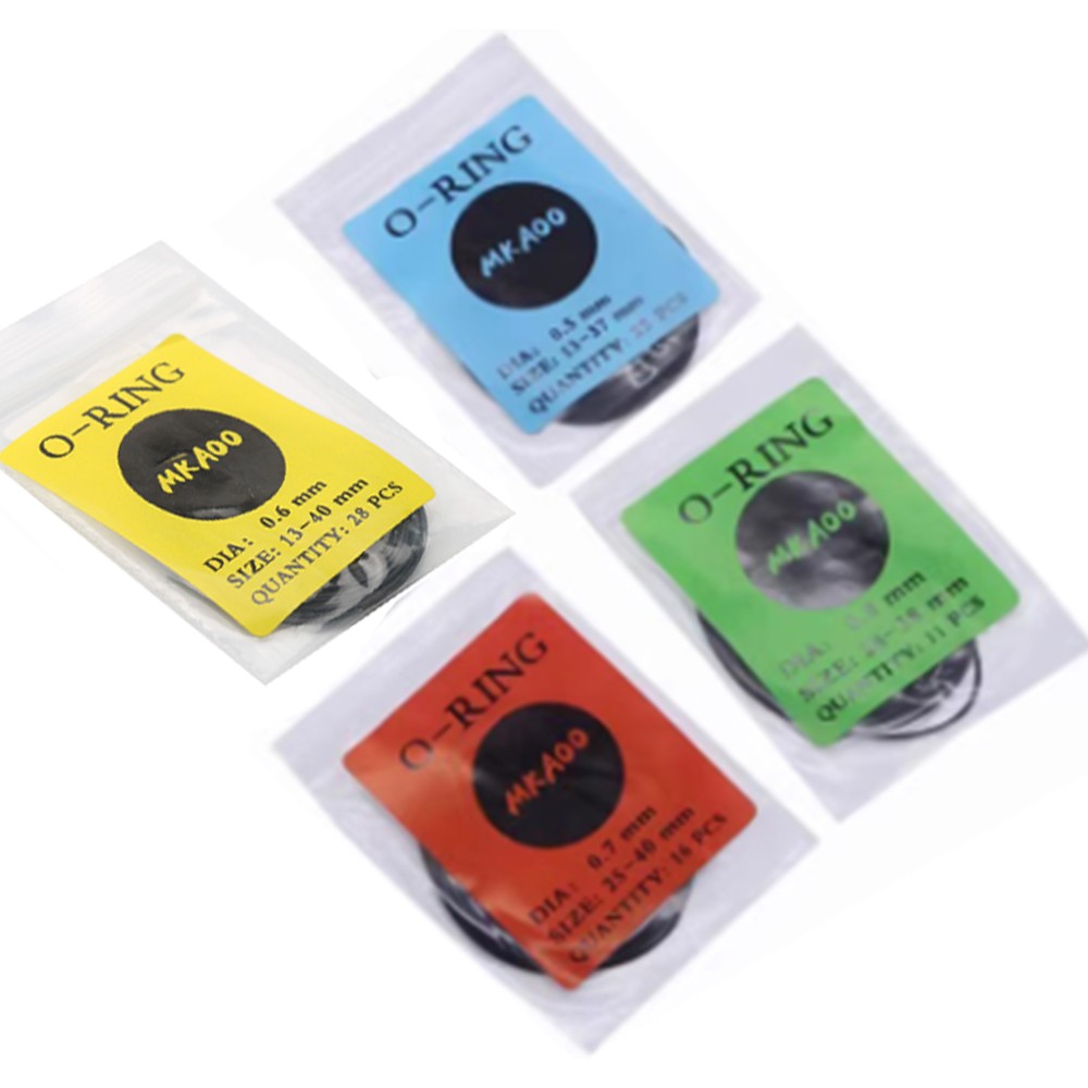 0.5mm-0.8mm Thicken O-Ring Waterproof Watch Back Cover Seal Gasket Case Replace