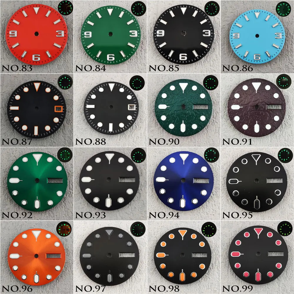 NH35 dial 28.5mm/29mm luminous lumen sterile dial suitable for NH35/36 movement