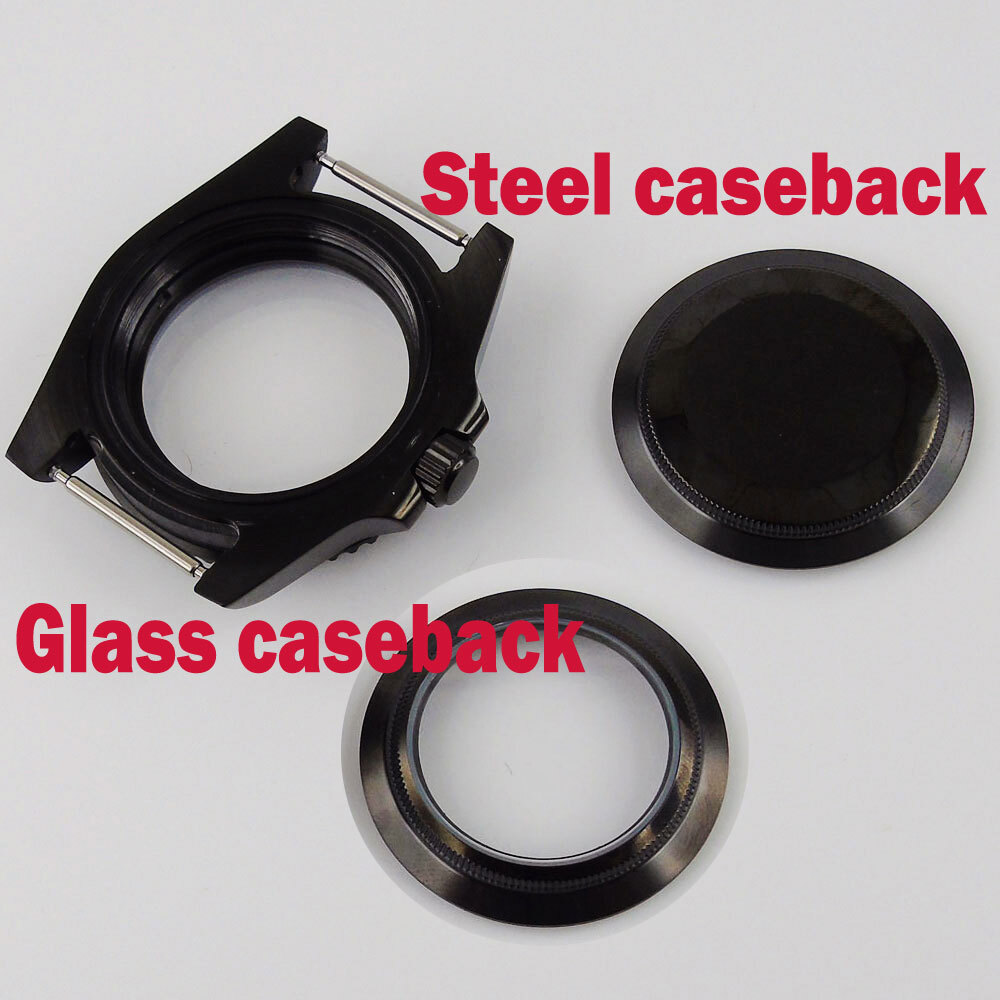 PVD Sapphire Glass Watch Case NH34 NH35 Miyota8215 DG2813 ETA2824 2836 PT5000