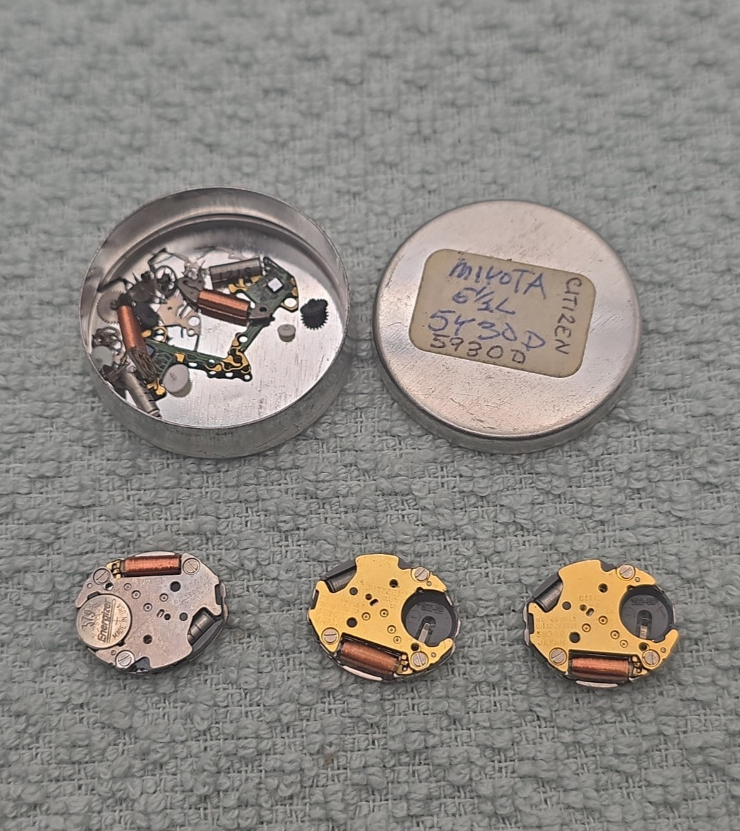 Miyota 5Y30D & Citizen 5930D Quartz Watch Movement Lot