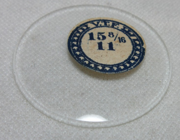THICK GLASS POCKET WATCH CRYSTAL SIZE 15 8/16 WATCHMAKER REPLACEMENT PART #i15