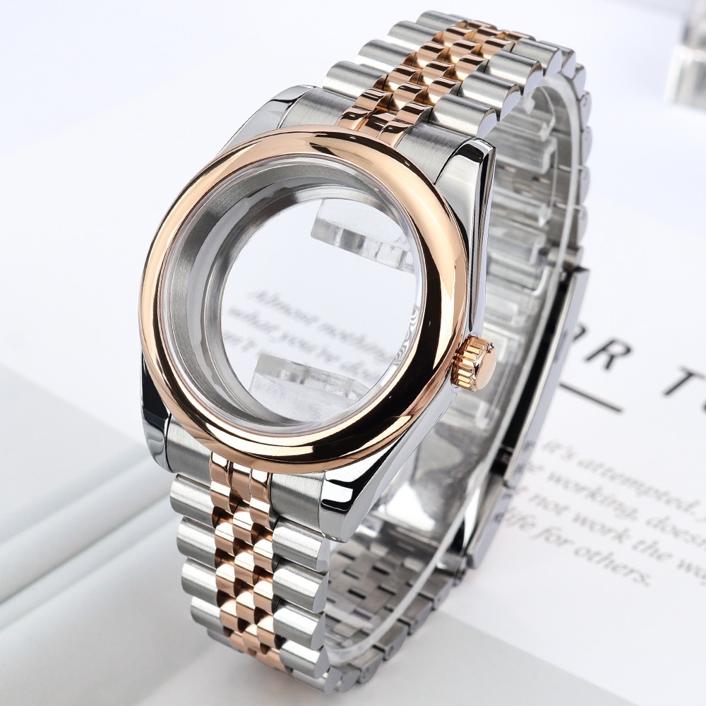 36mm/39mm Oyster NH35 Watch Case Domed Bezel 10ATM For Seiko NH35 36 Miyota 8215