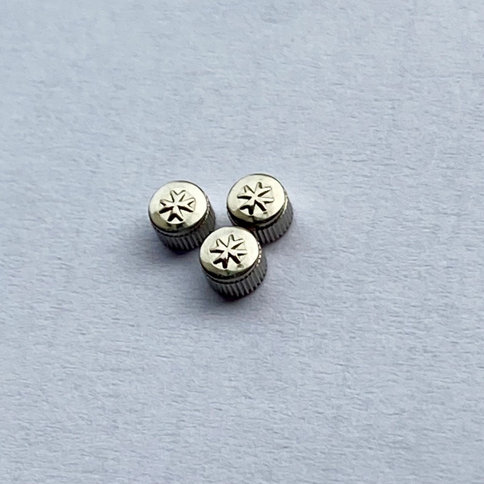 Silver Stainless Steel Vacheron Constantin VC Crown 3.5mm x 2.5mm, Tap 10