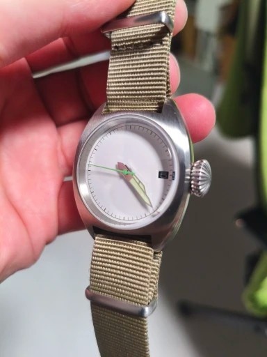 28.5mm Watch Dial Black White Gold Glossy Matte Second Scale For NH34 Movement