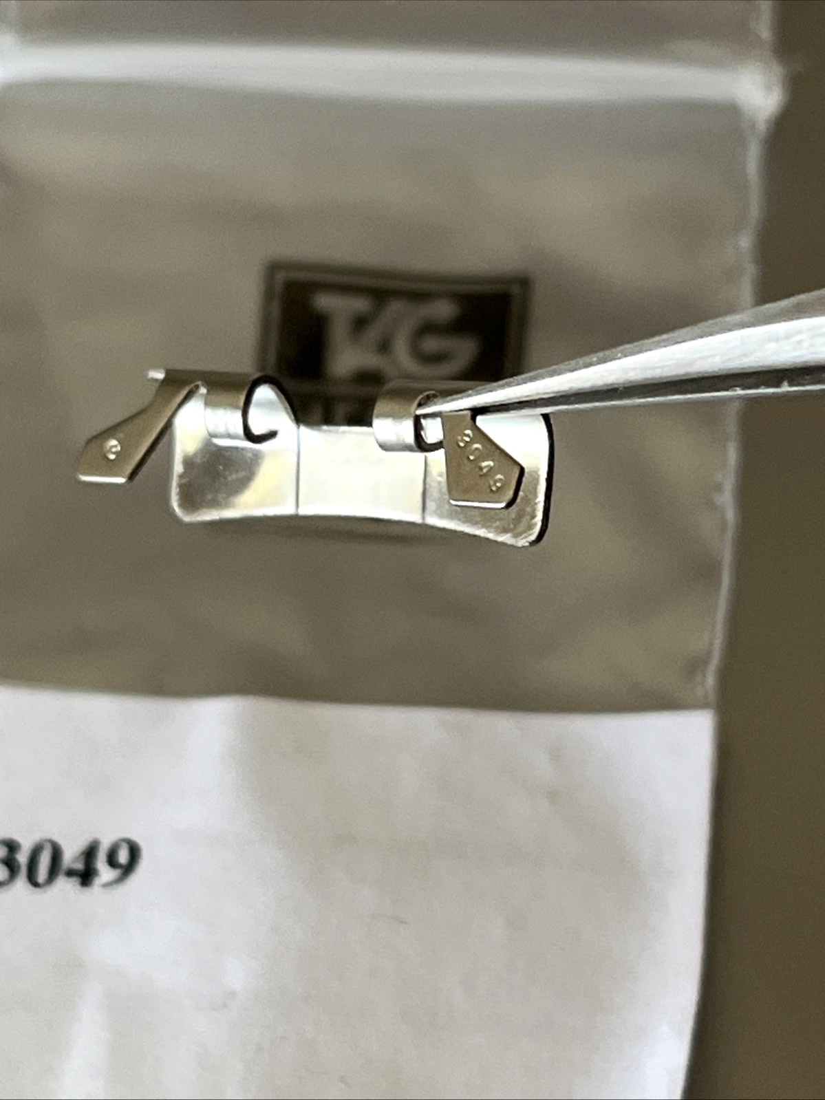 TAG Heuer Watch Bracelet END PIECE Link 18 mm FB3049 Matte Silver S/S AUTHENTIC