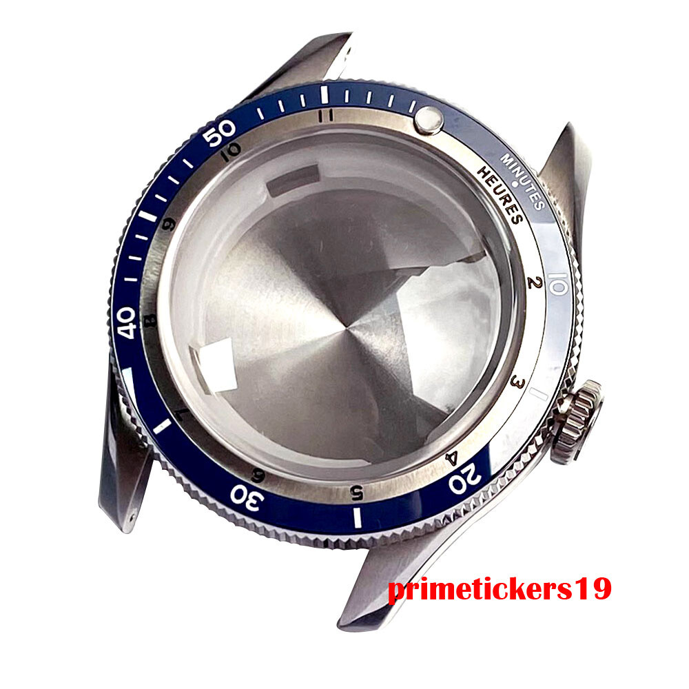120 Clicks Double Domed Sapphire 20bar 40mm Watch Case Bracelet Fit NH35 PT5000