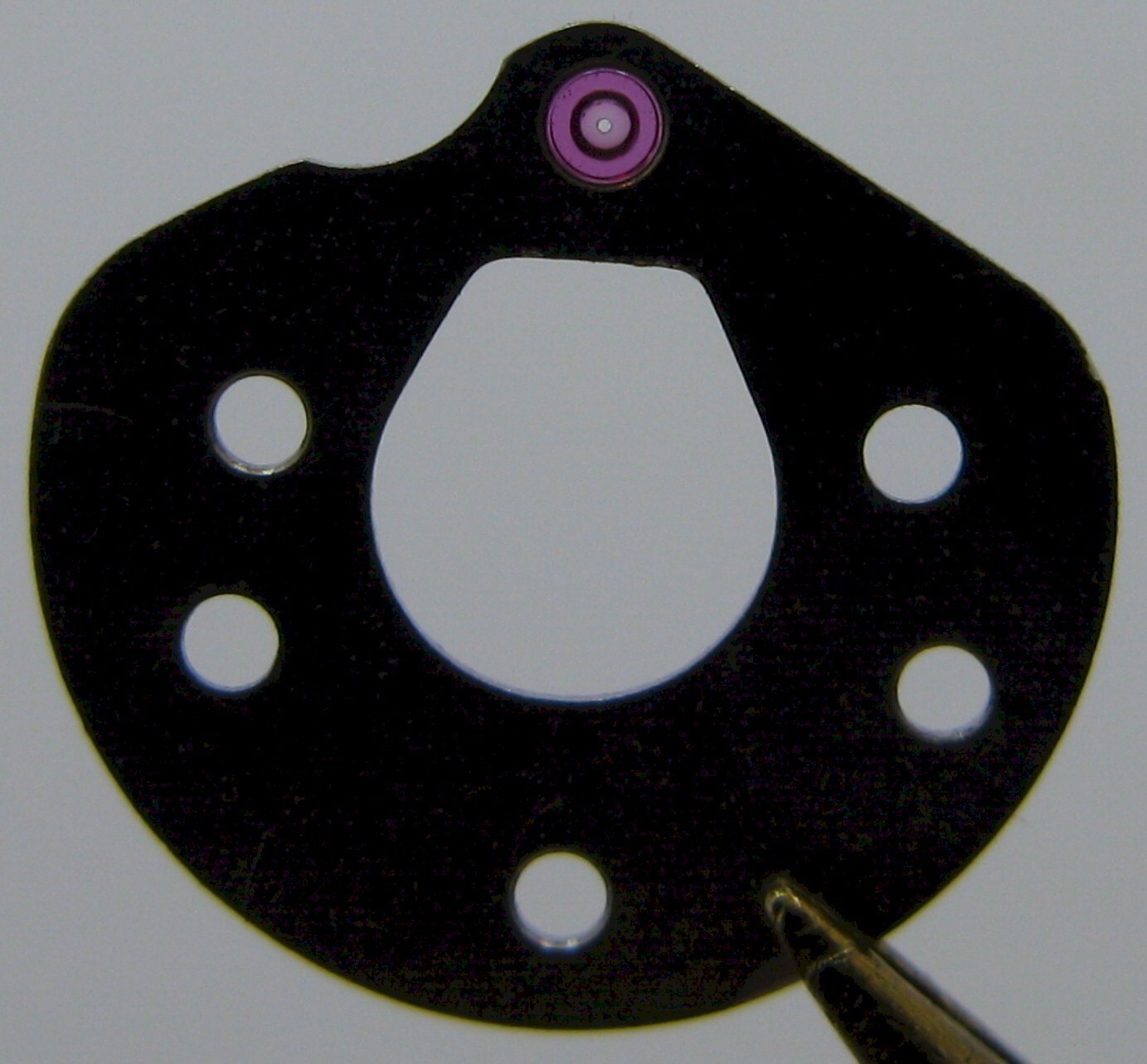 Poljot 3133 chronograph watch movement part anchor bridge #125