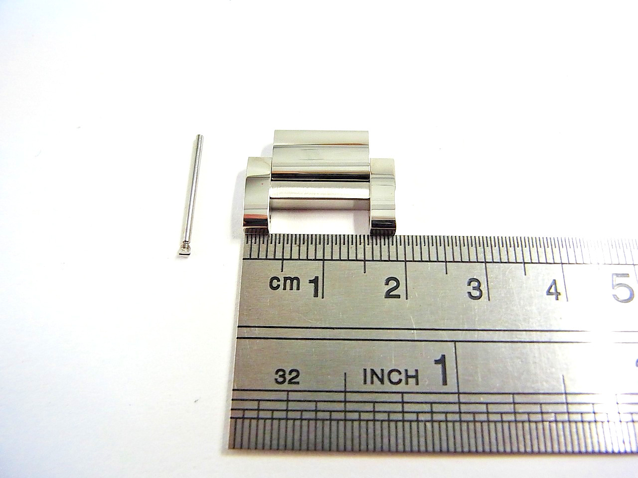 Cartier Tank Must 19mm 4323 WSTA0052 LM Genuine SS Link Watch Band Parts Mint (b