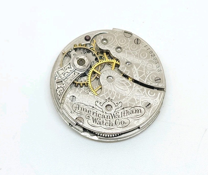 1902 Waltham Model 1891 Grade Seaside 7J 0s Pocket Watch Movement For Repair