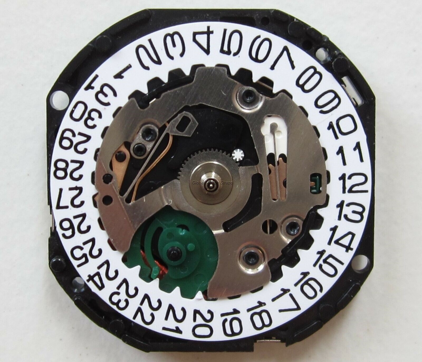 Shiojiri Pulsar Seiko 10½”‘ cal. VP36 N.O.S. watch movement date at 3