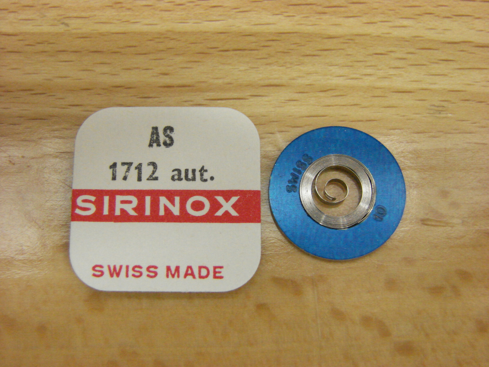 AS A Schild 1712, 1713, 1816, 1747, 1749 mainspring, NOS, Swiss, Alloy, vintage!