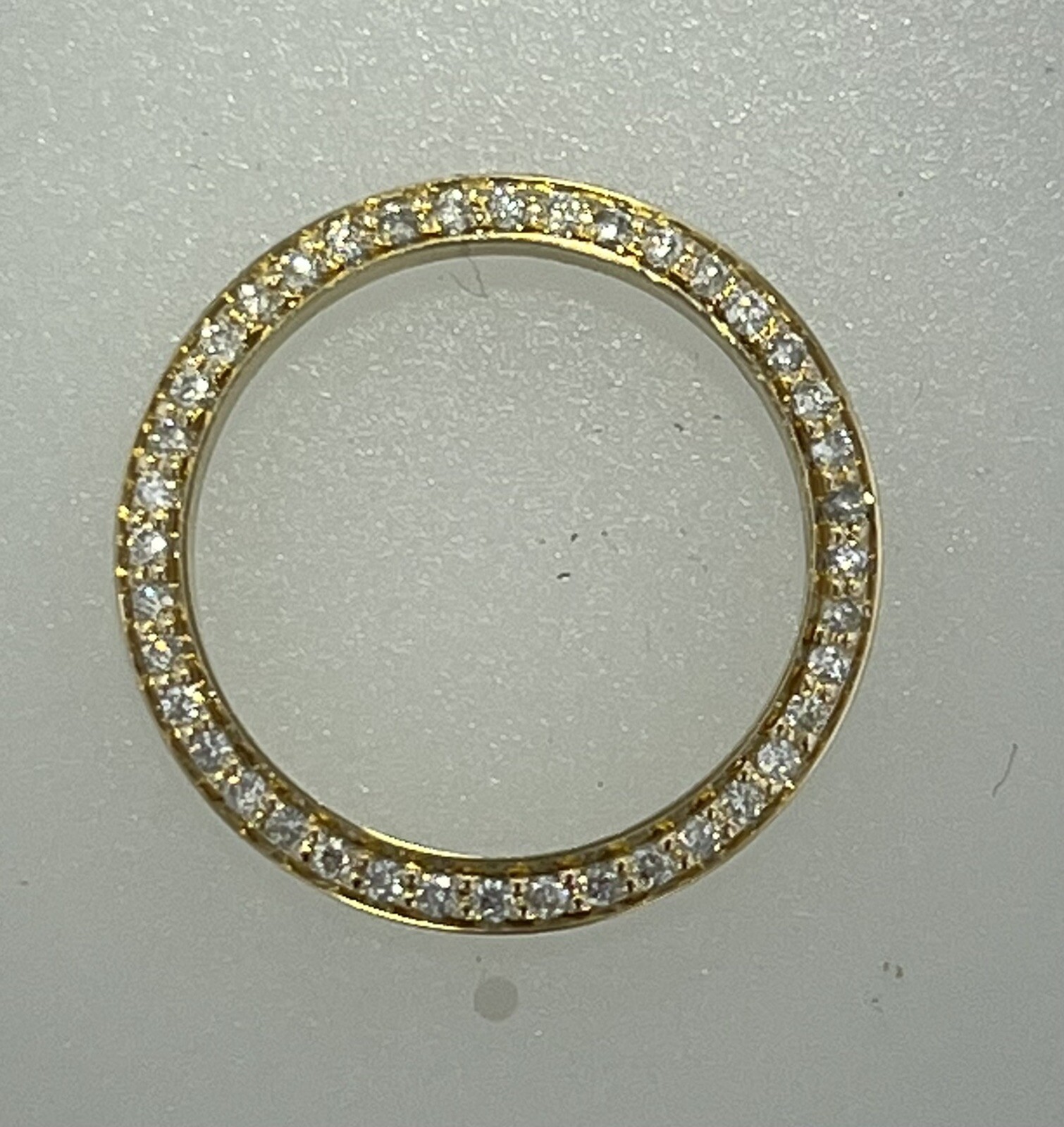 Custom Ladies .70CT Diamond Bezel For Rolex Ladies 26MM in 10K YG