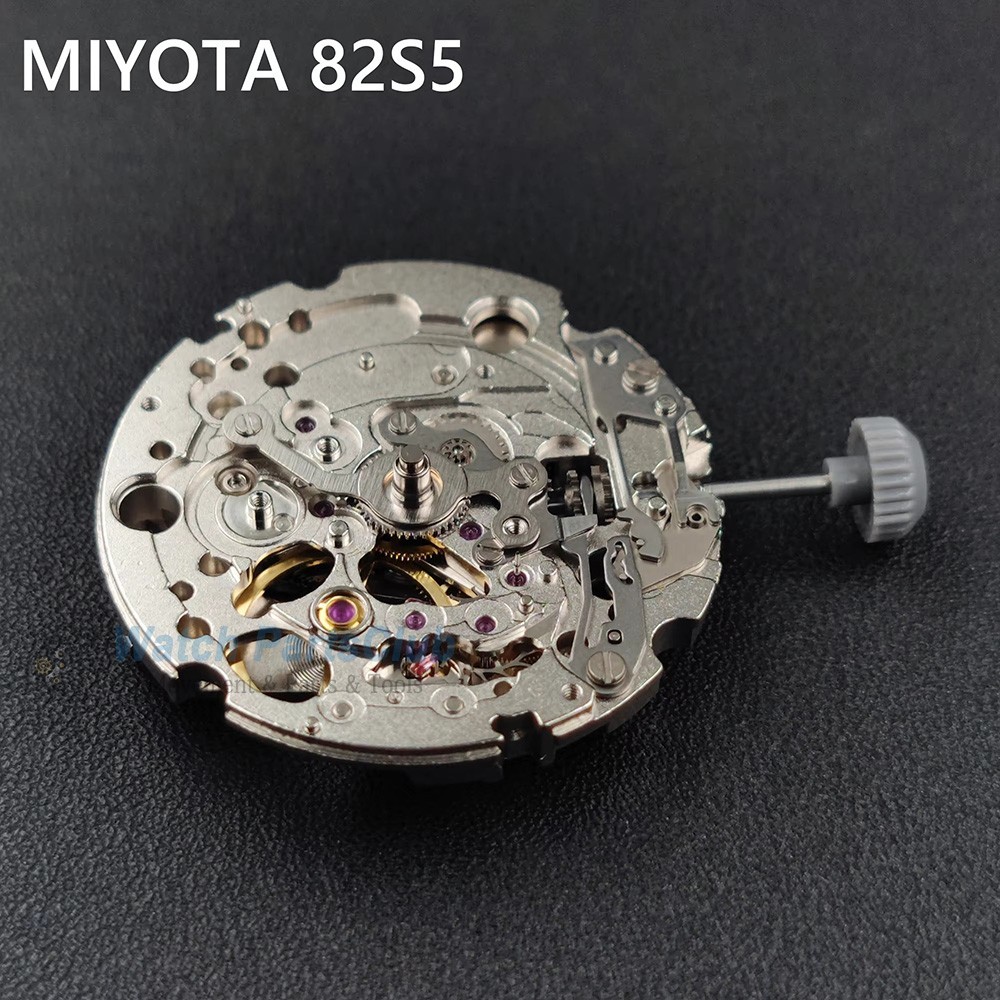 Miyota 82S5 Skeleton Automatic Movement 21 Jewels Gold Silver High Accuracy