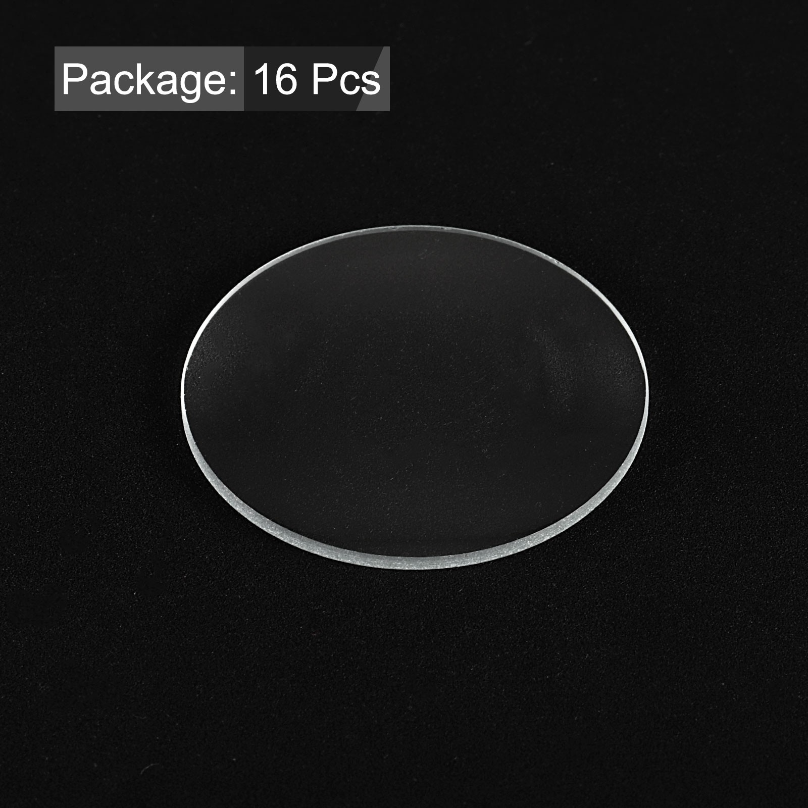 16pcs Watch Crystal Glass Lens 30mm Single Dome Round Glass Watch Face Crystal