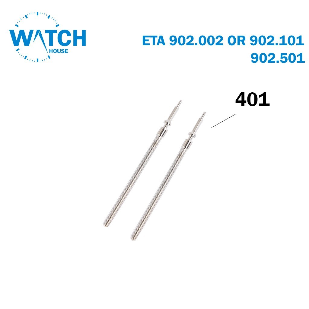 2 PCS Winding Stem For ETA 902.002,902.101,902.501-Part Number: 401