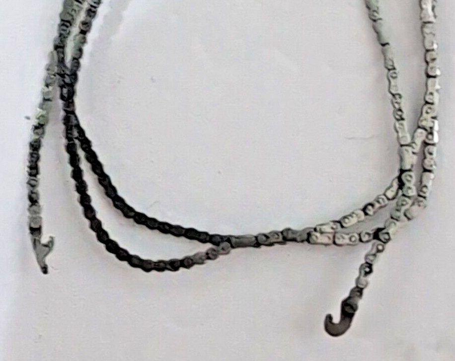 Antique fusee watch chain. Length 148 mm thickness of 0.2 mm height of 0.56 mm