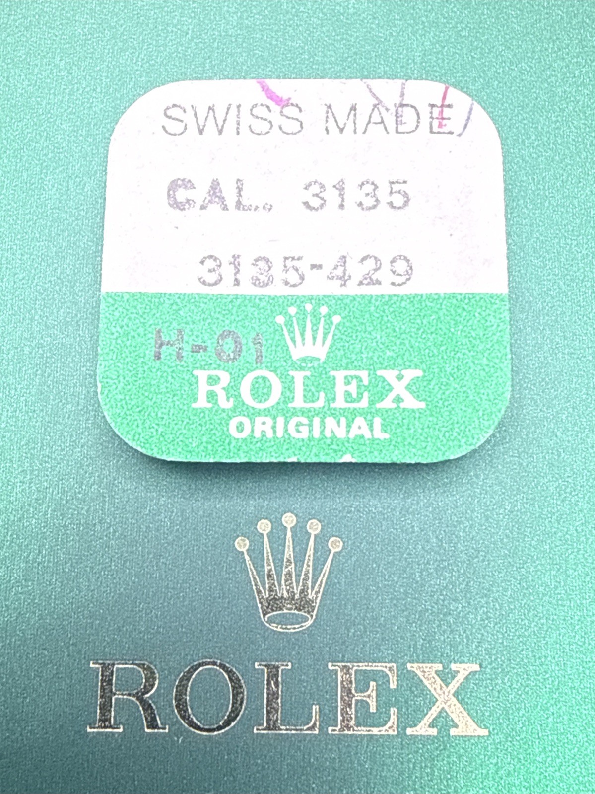 Genuine Rolex Cal 3135 Part #429 Balance Staff – New Factory Sealed