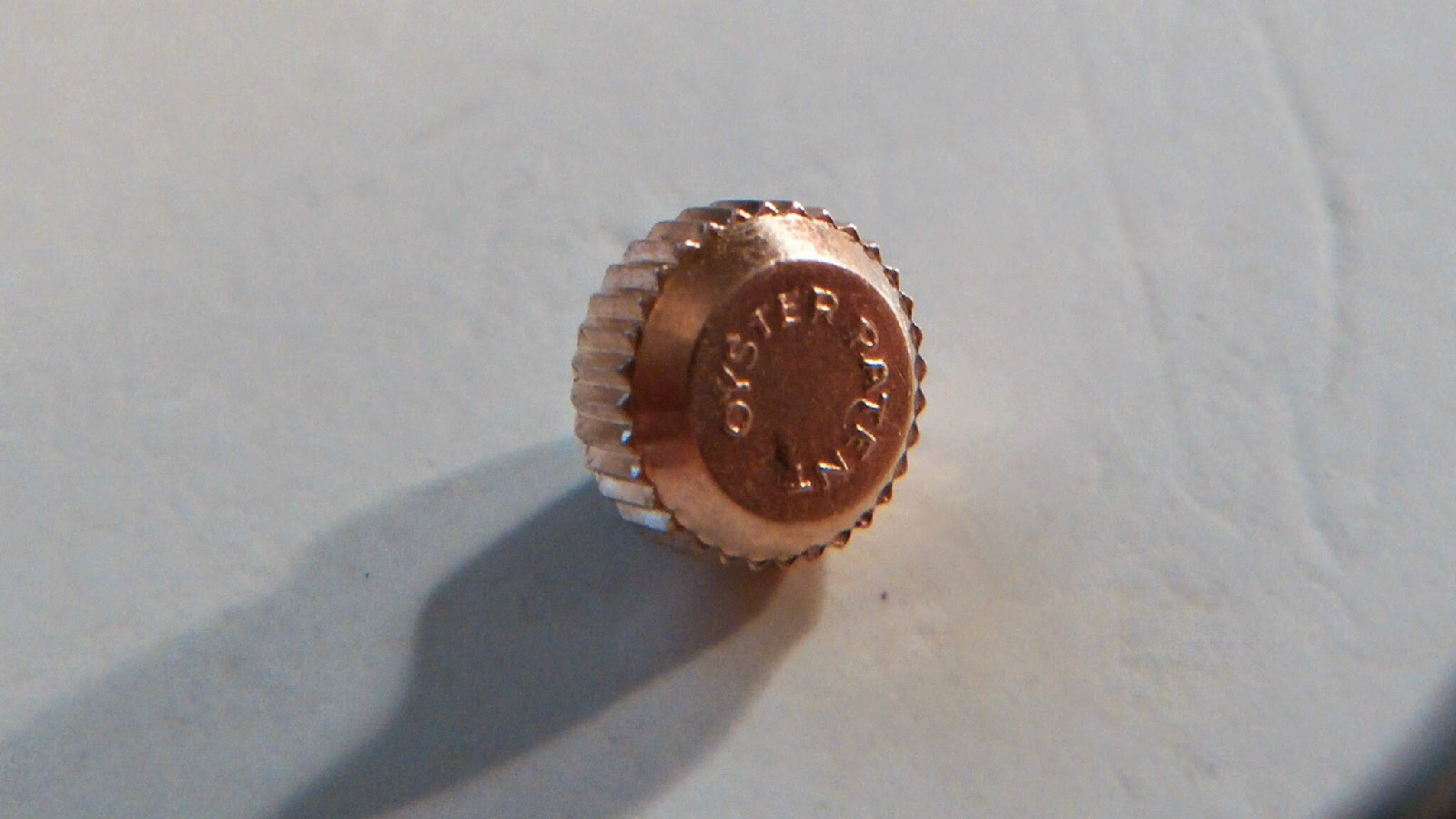 18k Rose Gold Rolex Cal 59 Recorda Military 3478 Oyster Patent 5.4mm drum crown