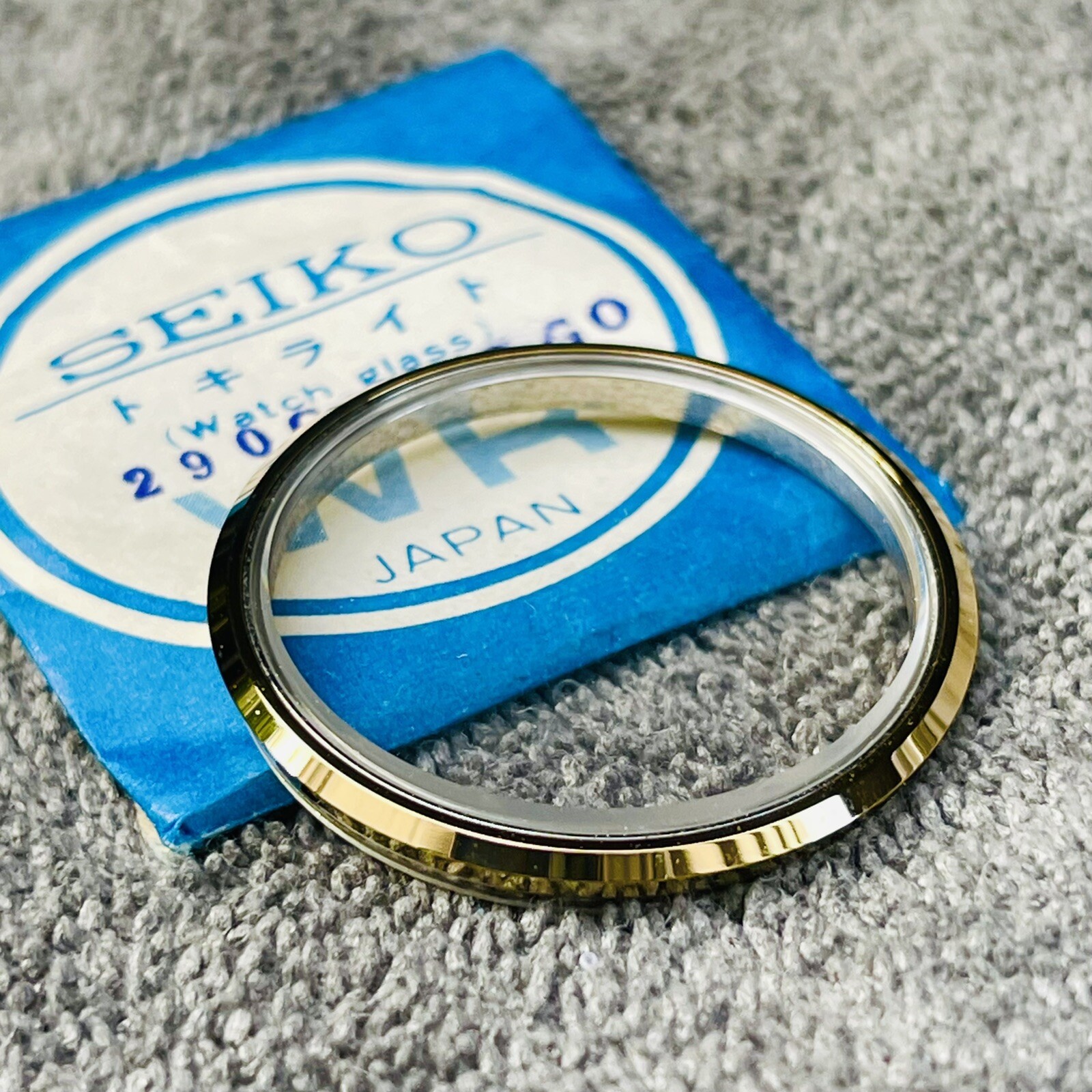 NOS GENUINE CRYSTAL WITH BEZEL KING SEIKO 5256-8000 5256-8010 KS SPECIAL GOLD