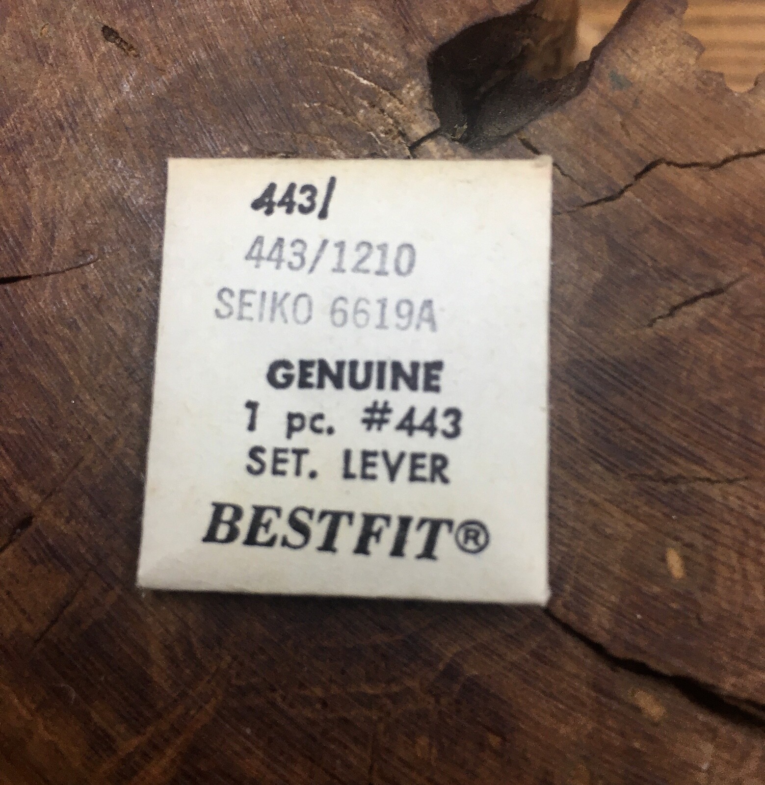 Vintage SEIKO 6619A Setting Lever part 443/1210 Swiss NOS Sportsmatic Diashock