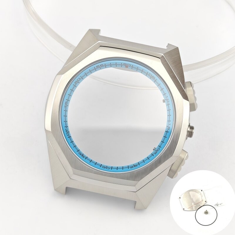 44.5mm VK64 VK63 Watch Case dial For GS Multi Function Sports Chronograph Parts
