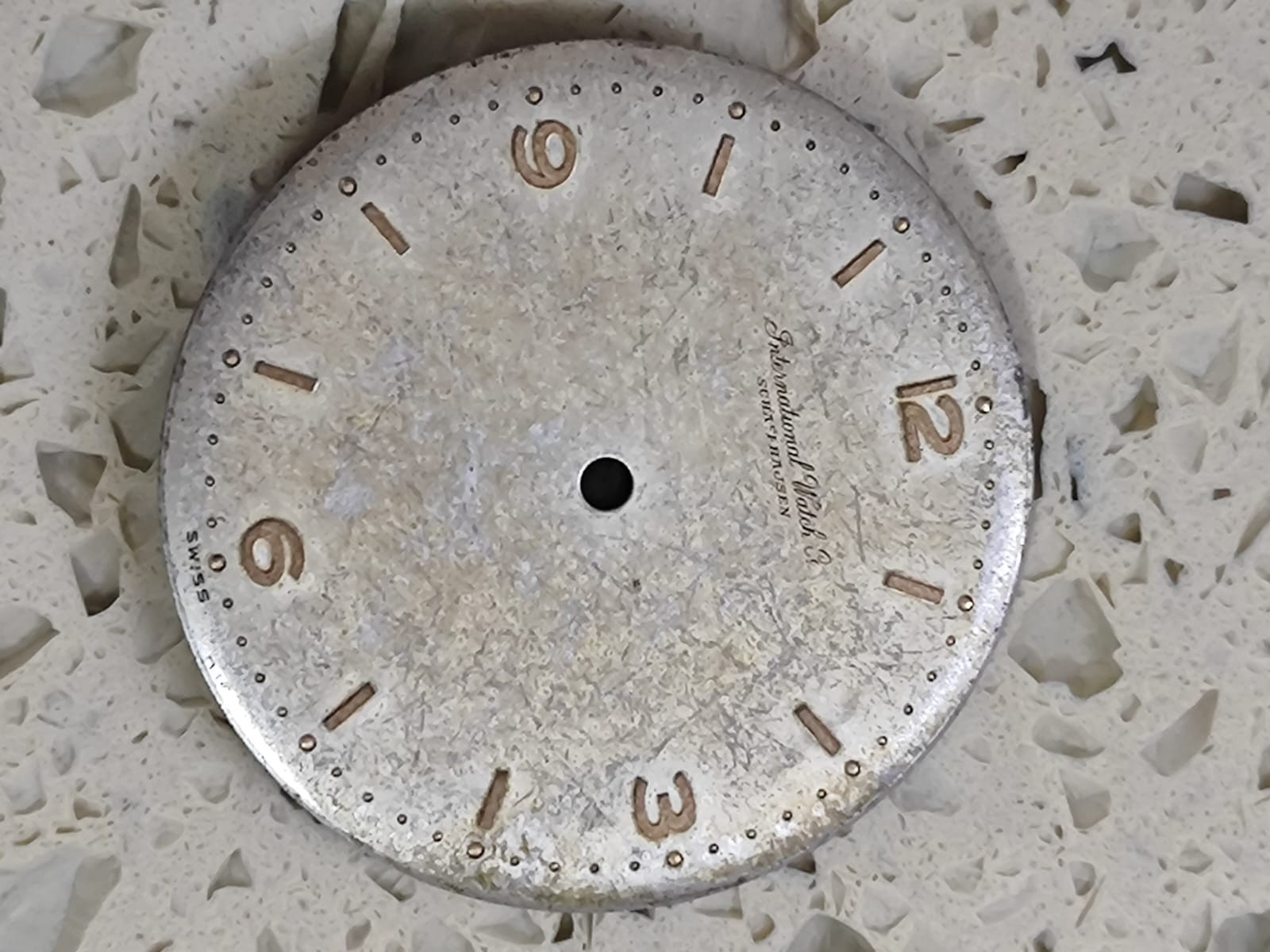 Vintage IWC Schaffhausen Cal C 89 Part Dial Silver 31mm Used Y
