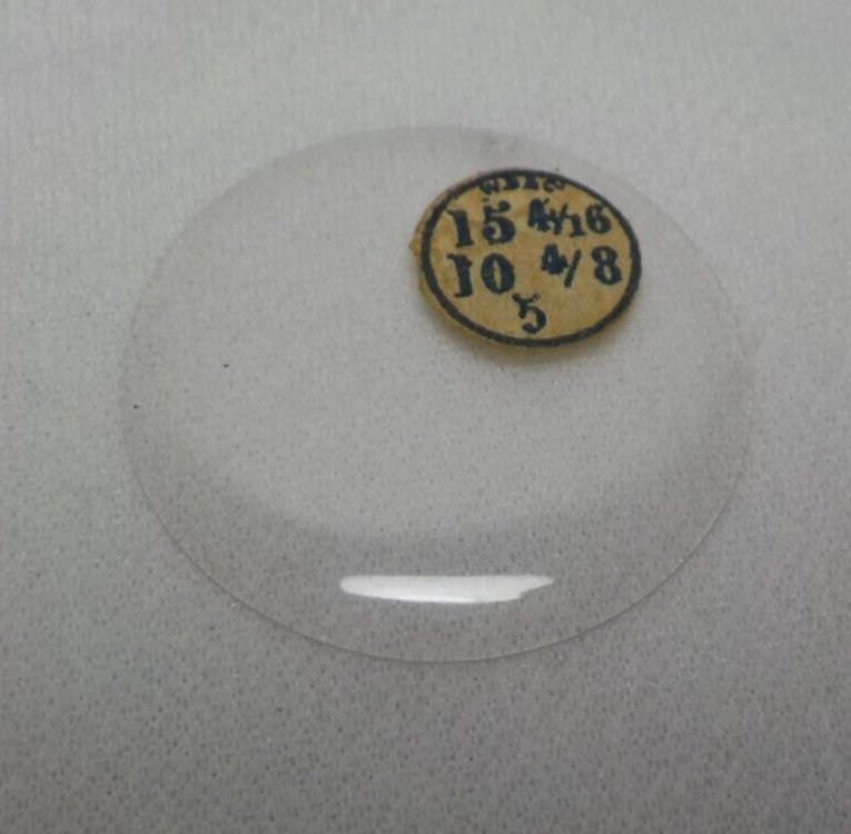 GLASS POCKET WATCH CRYSTAL HUNTER CASE SIZE 15 4/16 H 5 REPLACEMENT PART #36