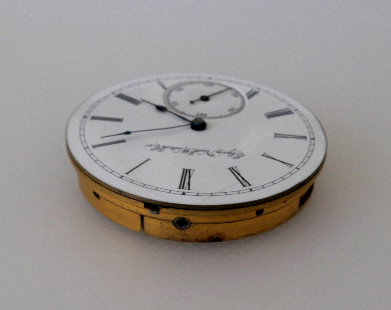 1895 Antique Elgin National Watch Co. 16S 7Jewels Pocket Watch Movement Running