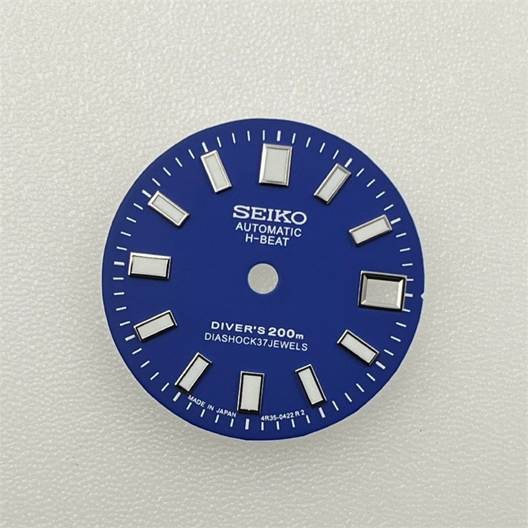 28.5mm Green Luminous Watch Dial For NH35 NH36 4R35 movement