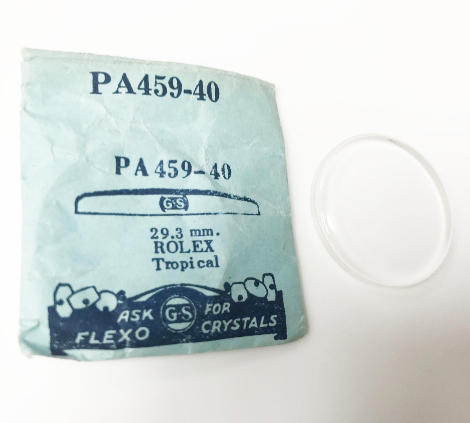 GS PA459-40 29.3mm Fits Rolex Tropical Tropic 14 & Oyster 6512 Crystal Generic