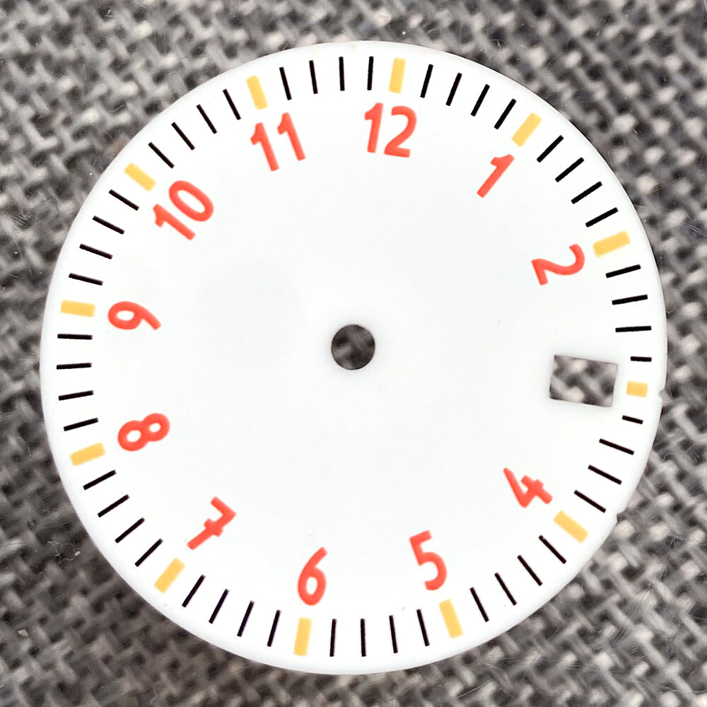 29mm Black Blue White Dial Date Window Fit Pilot Japan NH35A NH36A movement