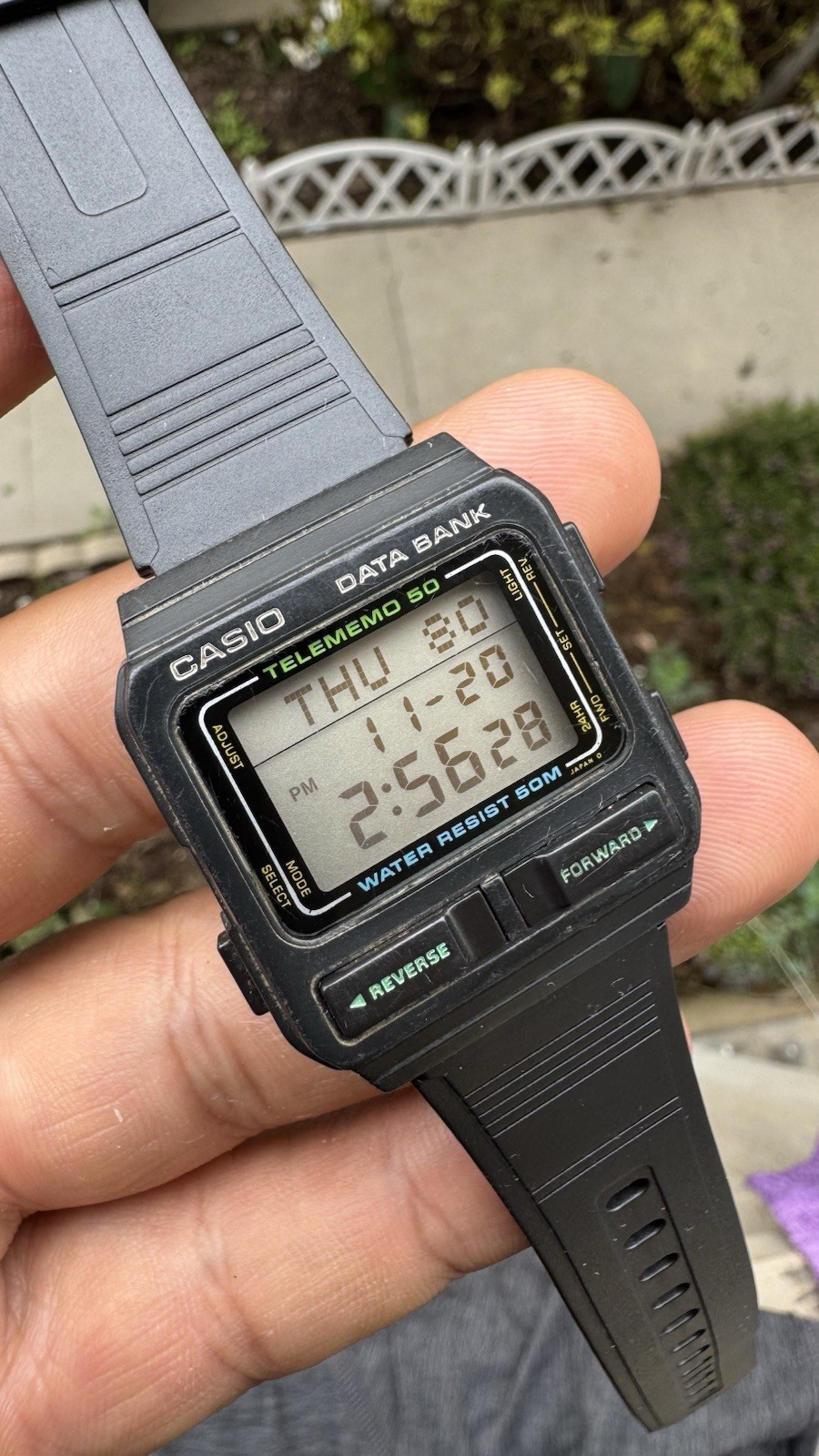 Vintage Casio Databank DB-52W Working New Battery Rare