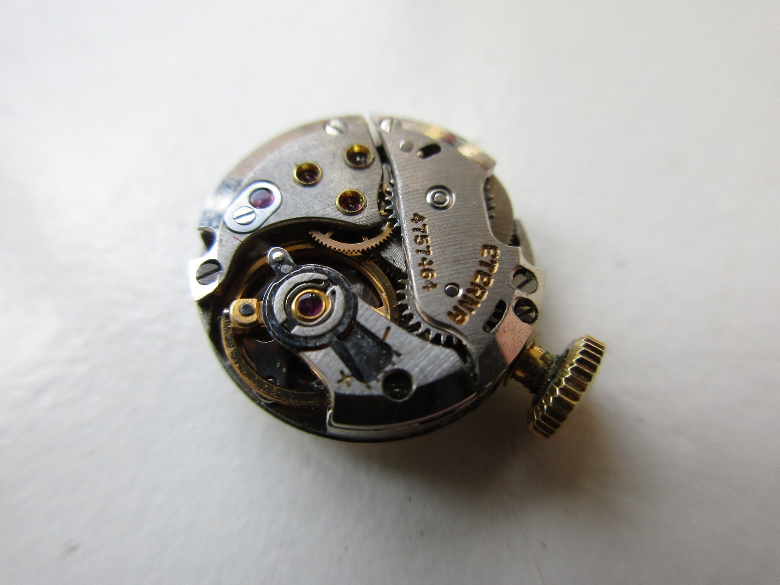 Eterna cal. 1418U Swiss vintage watch movement – running