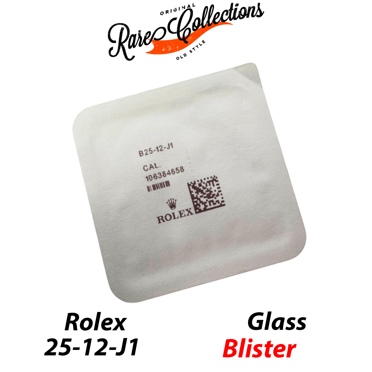 New NOS Blister Plastic Glass for Rolex (code 25-12) Plexy Glass 1007 1 X1