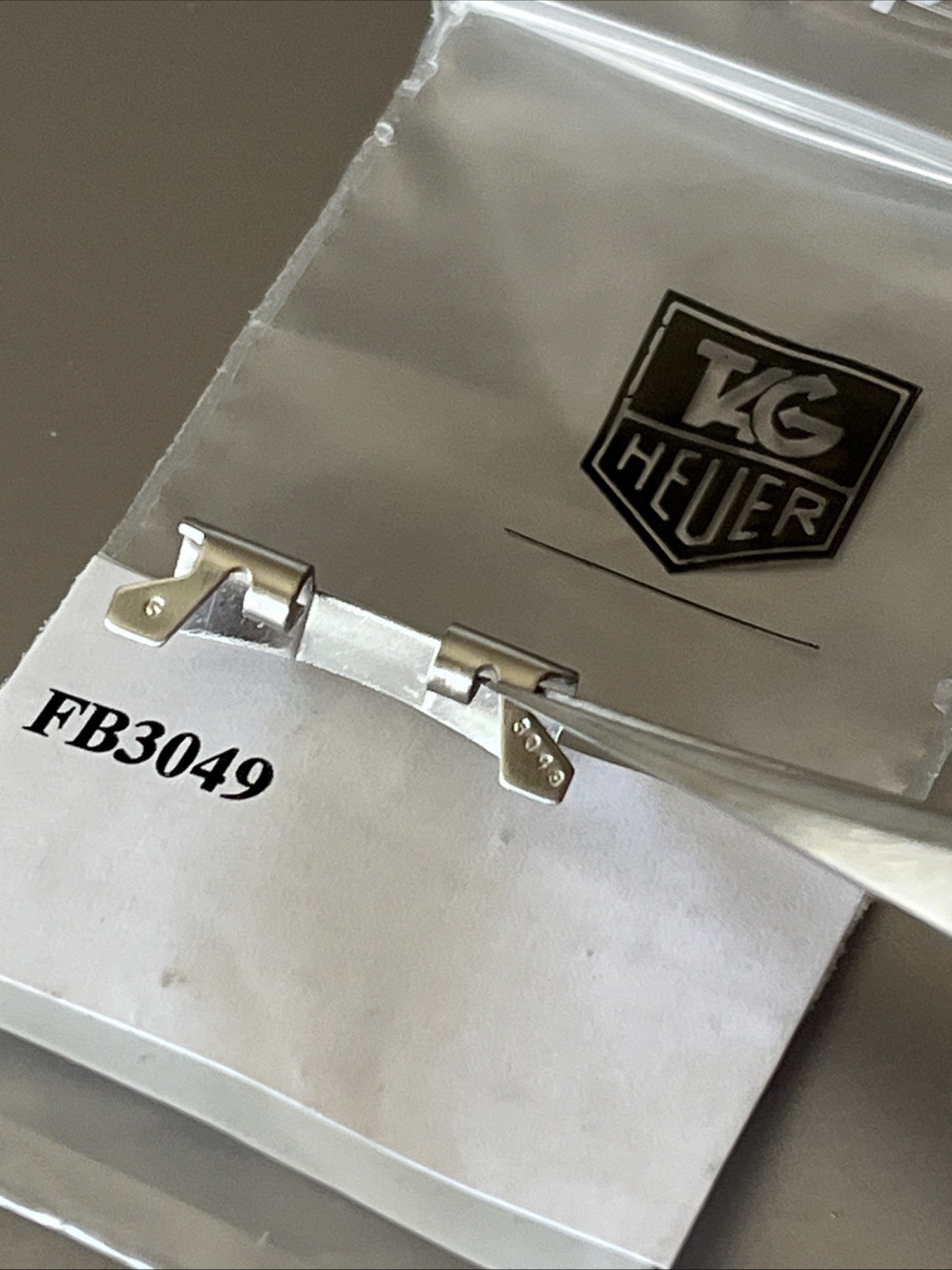 TAG Heuer Watch Bracelet END PIECE Link 18 mm FB3049 Matte Silver S/S GENUINE
