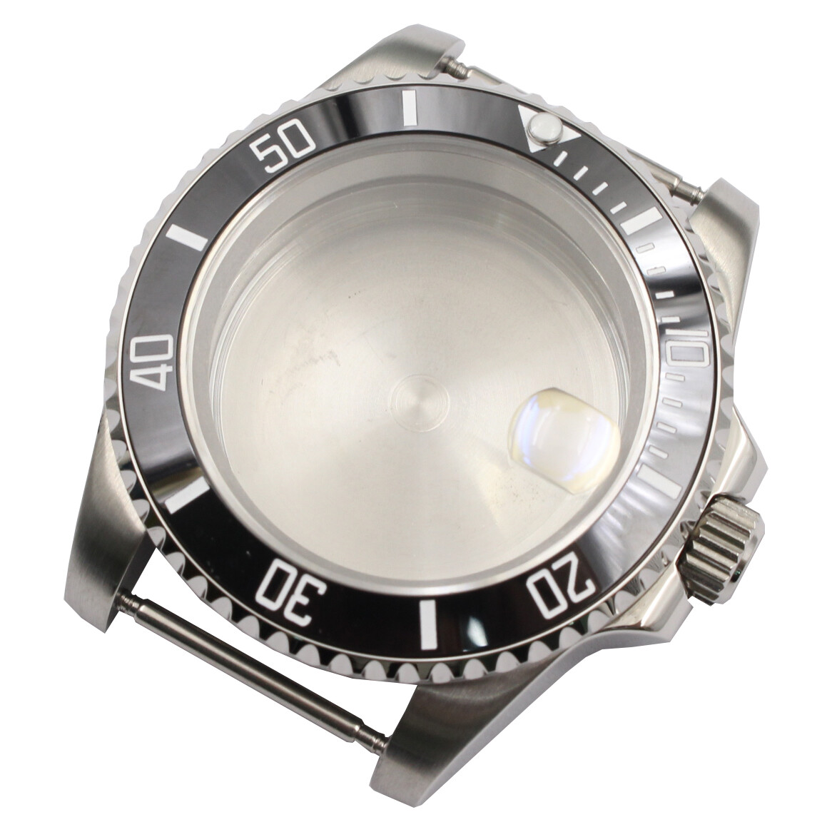 40MM ceramic Bezel Sapphire Flat Glass Case for NH35/NH36/4R36 Watch Movement