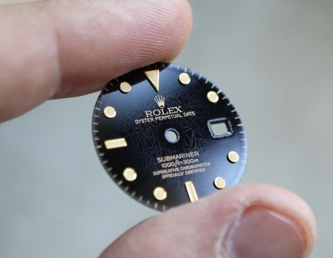 Rolex Submariner 16803 16808 16613 16618 GENUINE Tritium Skate Black Spider Dial
