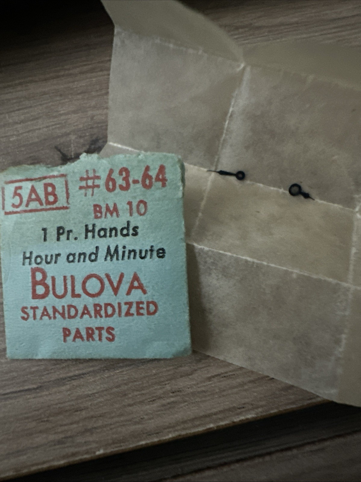 Gen. Bulova #63-64 5AB, 7AK & 7AD 1 Pair Hour & Minute Watch Hands NOS Pick one