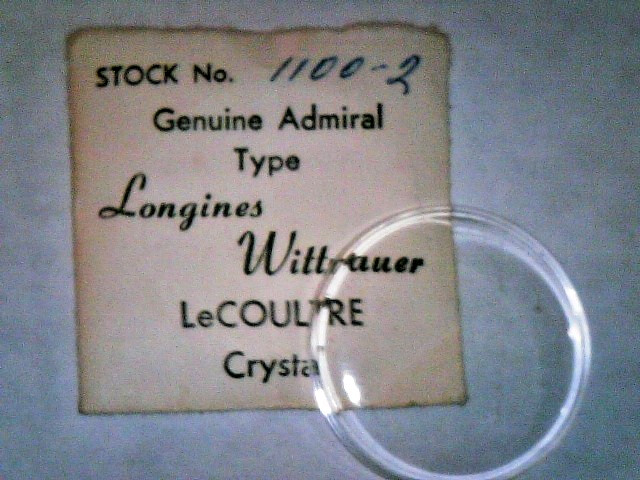 Genuine Admiral Type Crystal For Longines Wittnauer LeCoultre -Select Size Style