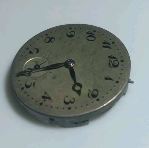 Vintage 1916 Longines 15 jewels 3 adj. movement & dial for part As Is # 3445955