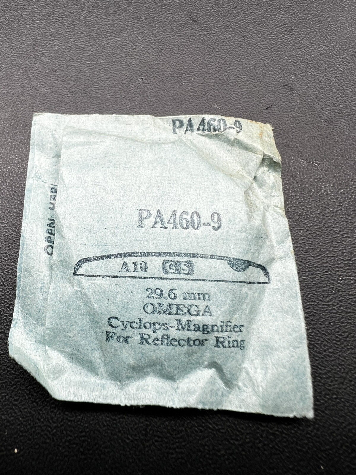 Omega Cyclops-Magnifier Watch Crystal PA460-9 29.6mm For Relector Ring