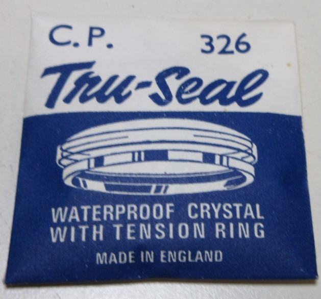 TRU SEAL ROUND WATCH CRYSTAL CP 326 WATERPROOF WATCHMAKER REPLACEMENT PART #357