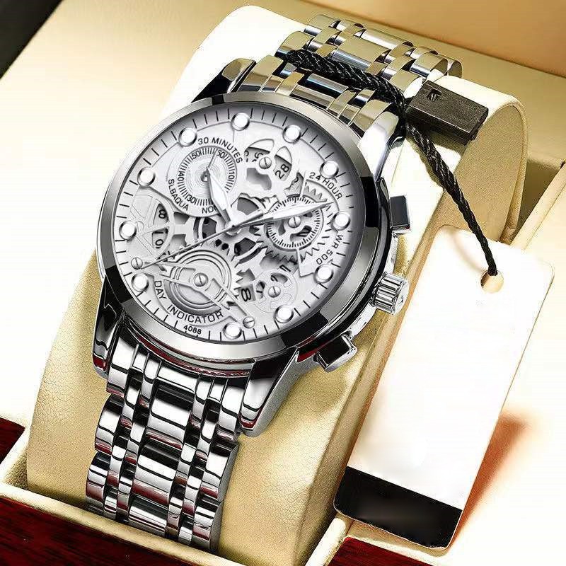 New Waterproof Men’s Watch Stainless Steel Quartz Luminous Classic Watches